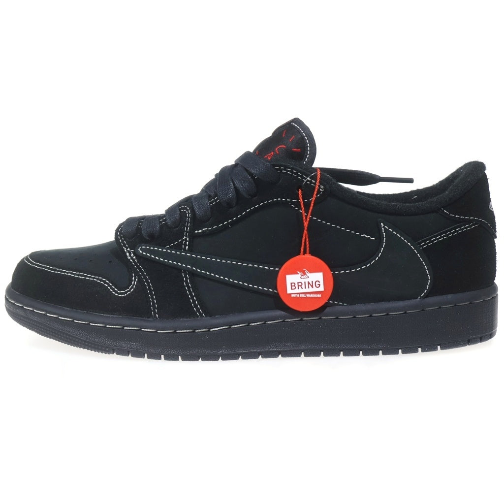 NIKE(ナイキ) ×TRAVIS SCOTT AIR JORDAN 1 LOW OG SP BLACK PHANTOM DM7866-001 エアジョーダン1 ブラックファントム ローカットスニーカー US10/28.0cm ブラック