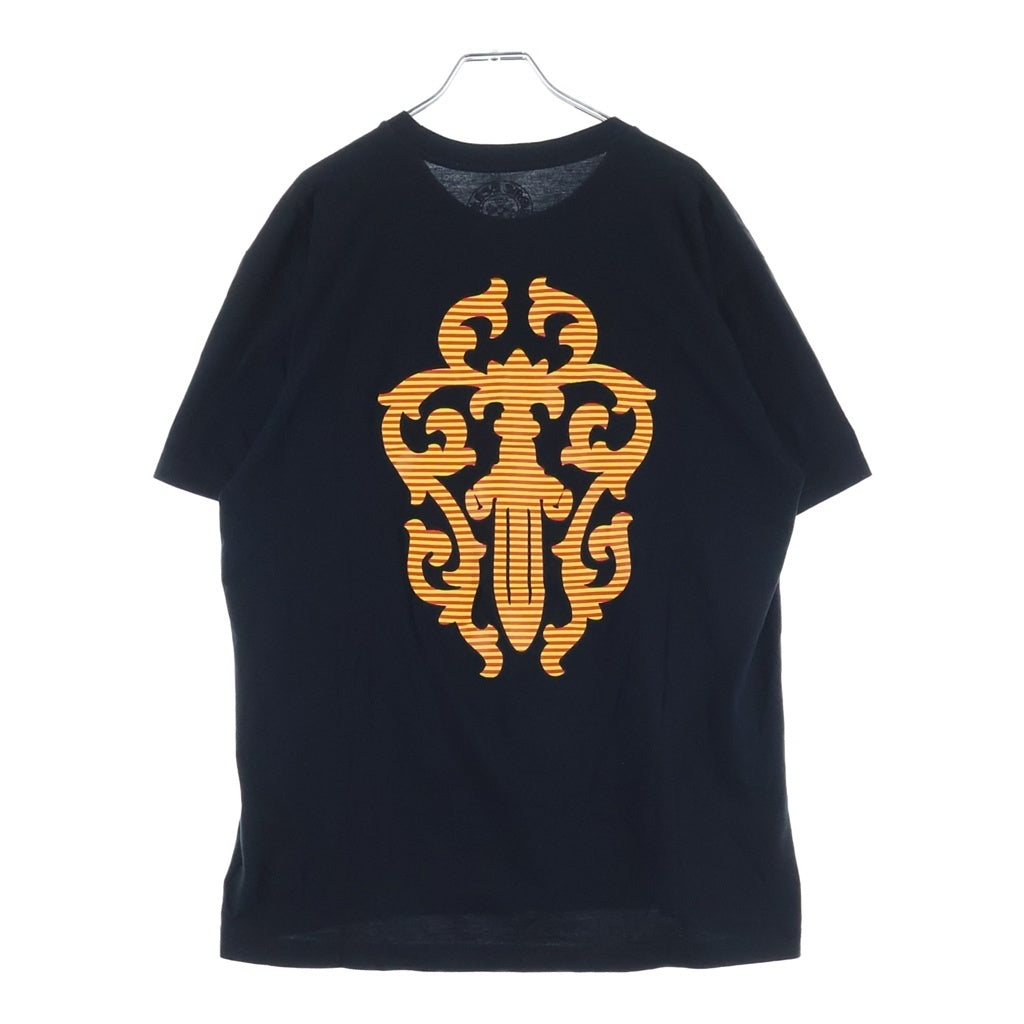 CHROME HEARTS(クロムハーツ) VINE DAGGER S/S TEE ヴァインダガー バックストライプダガー 半袖Tシャツカットソー ブラック/オレンジ
