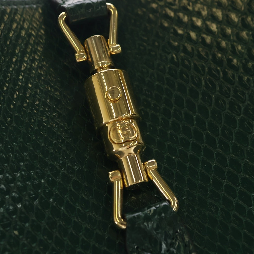 GUCCI(グッチ) ジャッキー パイソン ショルダーバッグ 550152 グリーン レディース