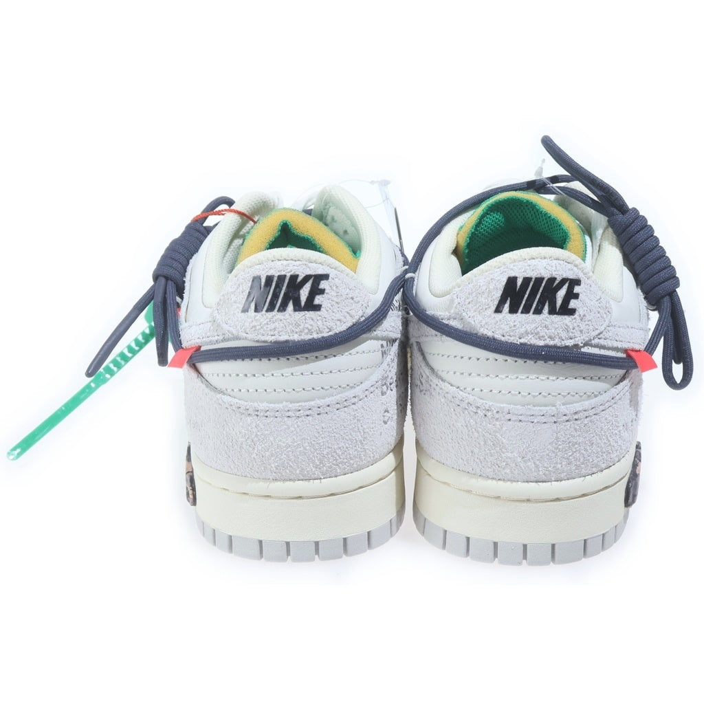 NIKE(ナイキ) ×OFF WHITE DUNK LOW The 50 Collection Lot 20 DJ0950-115 オフホワイト ダンクロー ローカットスニーカーシューズ グレー/ネイビー/グリーン US10/28.0cm