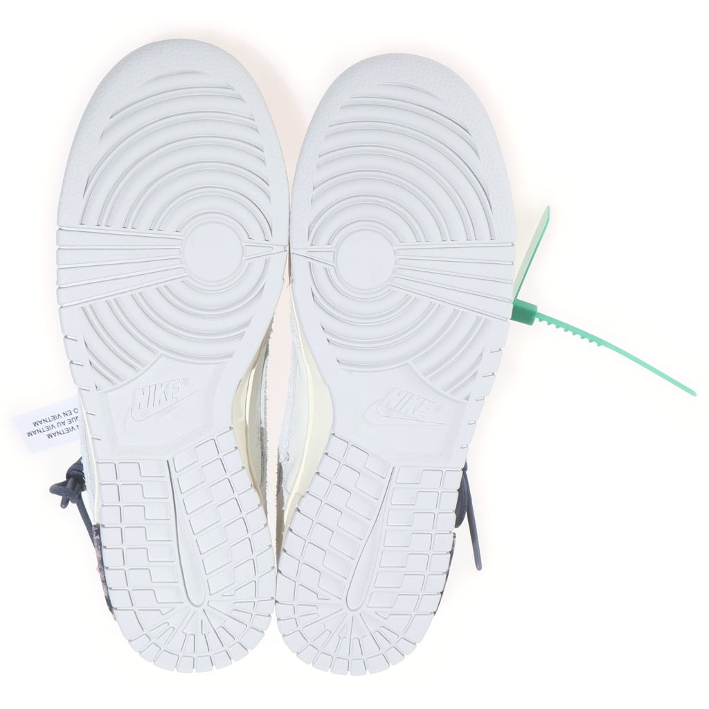 NIKE(ナイキ) ×OFF WHITE DUNK LOW The 50 Collection Lot 20 DJ0950-115 オフホワイト ダンクロー ローカットスニーカーシューズ グレー/ネイビー/グリーン US10/28.0cm