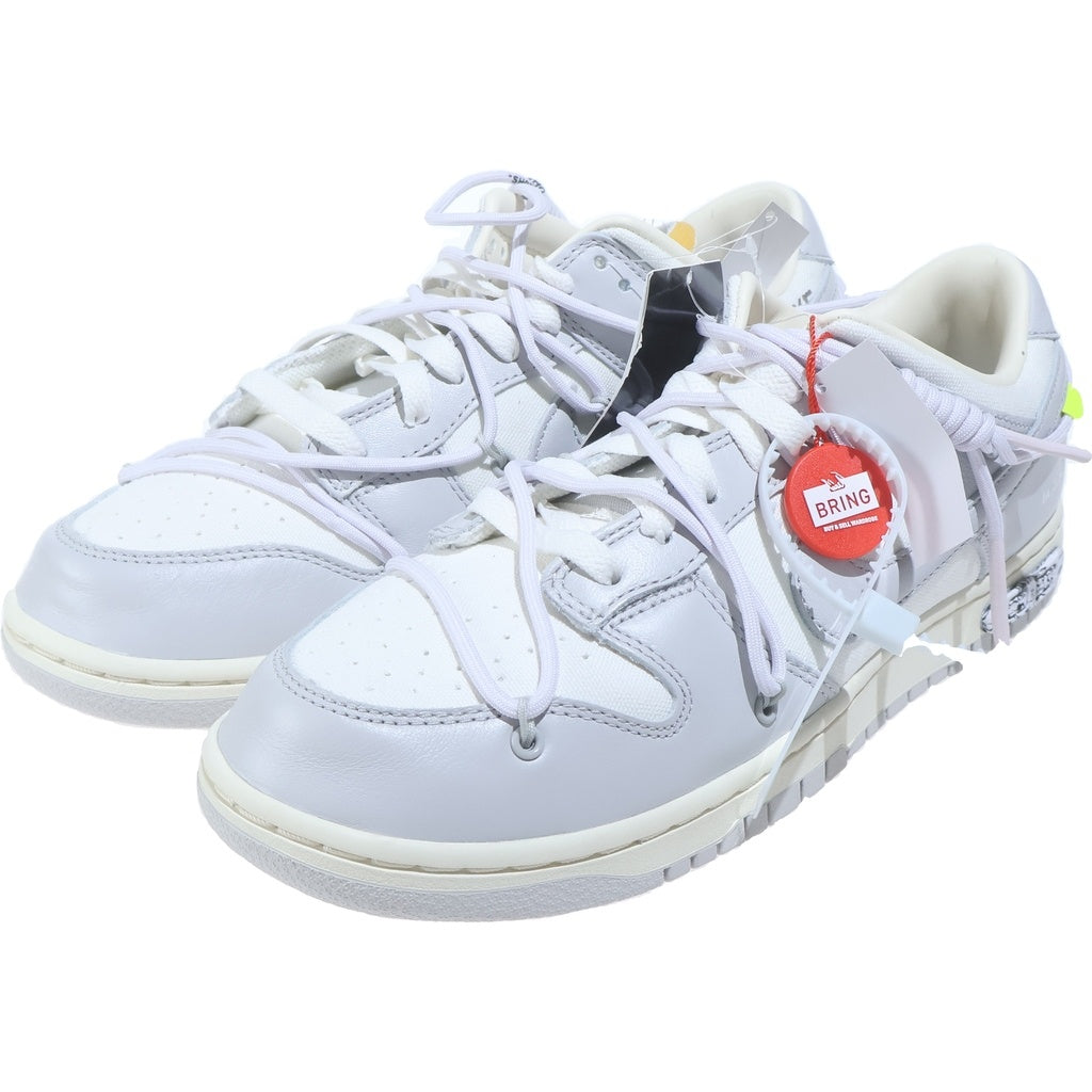 NIKE(ナイキ) ×OFF-WHITE DUNK LOW 1 OF 50 DM1602-123 オフホワイト ダンク 49 ローカットスニーカー ホワイト /グレー US10/28.0cm