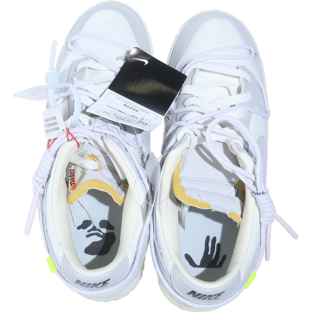NIKE(ナイキ) ×OFF-WHITE DUNK LOW 1 OF 50 DM1602-123 オフホワイト ダンク 49 ローカットスニーカー ホワイト /グレー US10/28.0cm