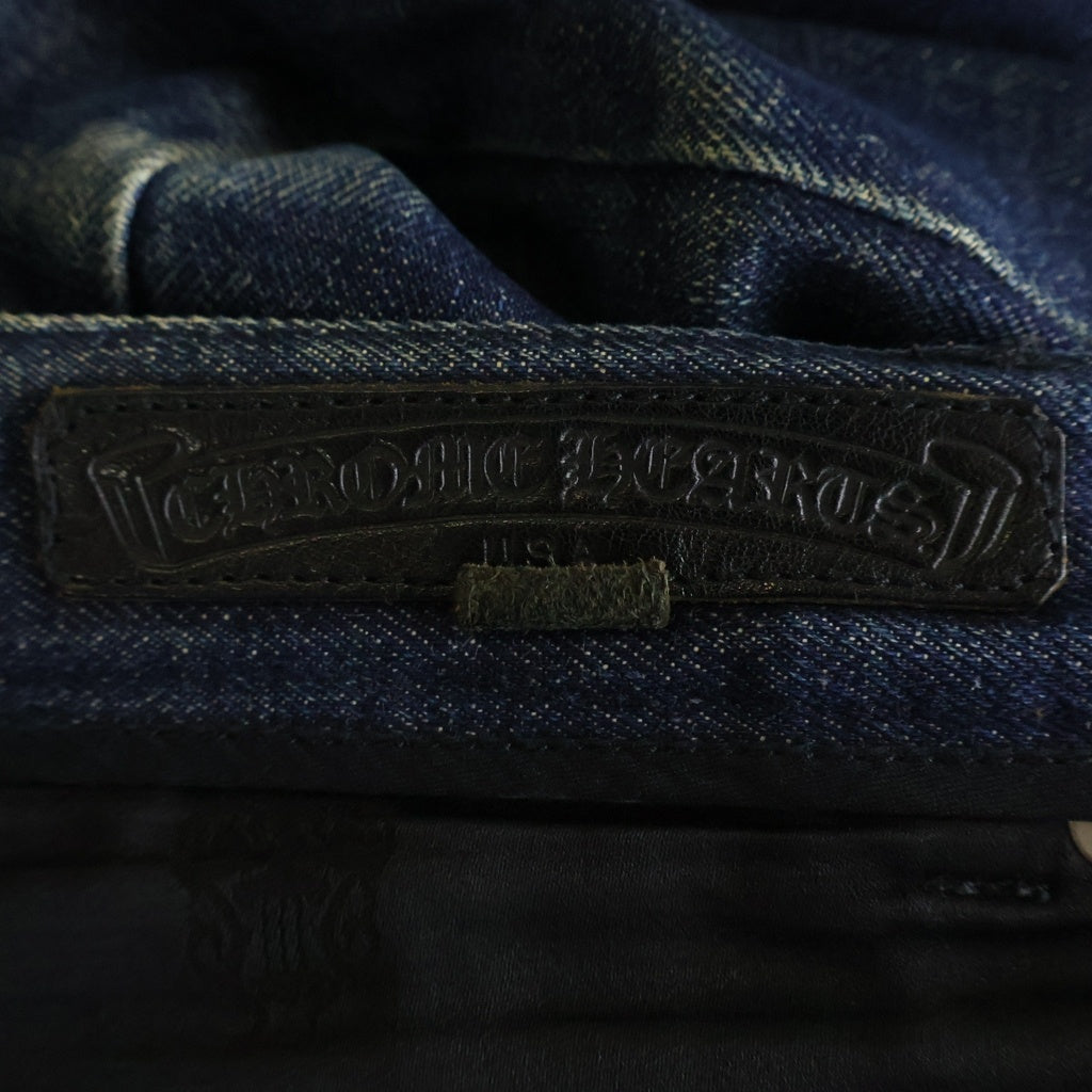 CHROME HEARTS(クロムハーツ) OLD DNM PANTS オールド クロスボタン フライデニムパンツ インディゴ