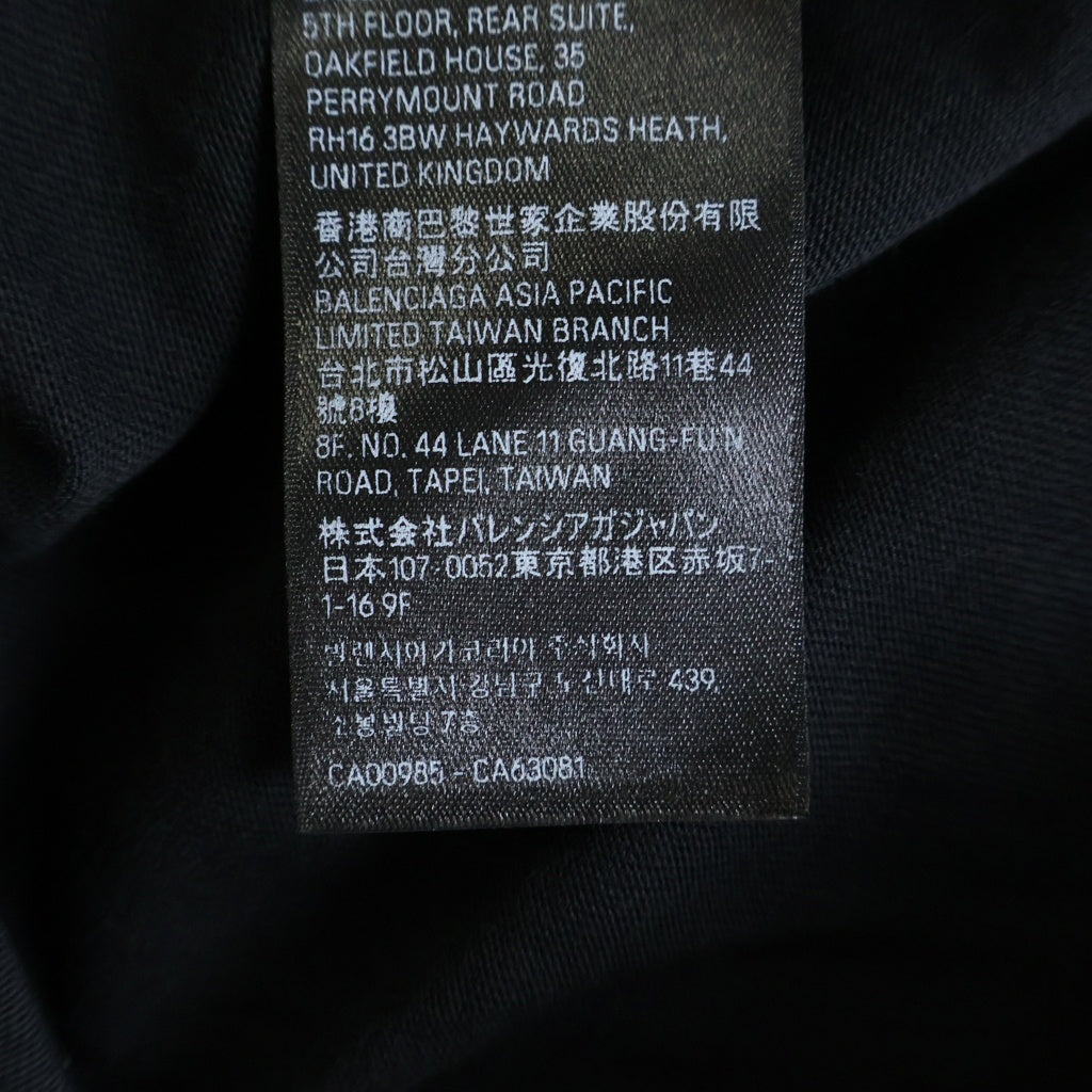 BALENCIAGA(バレンシアガ) DARKWAVE TEE メタルロゴ ダークウェブ 半袖Tシャツカットソー 739028 ブラック