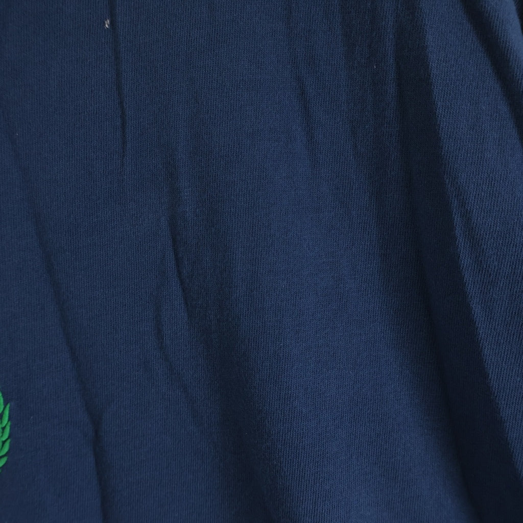 BALENCIAGA(バレンシアガ) LAUREL CLASSIC MEDIUM FIT T-SHIRT ローレルクラシック ロゴ刺繍 半袖Tシャツカットソー 764235 ブルー