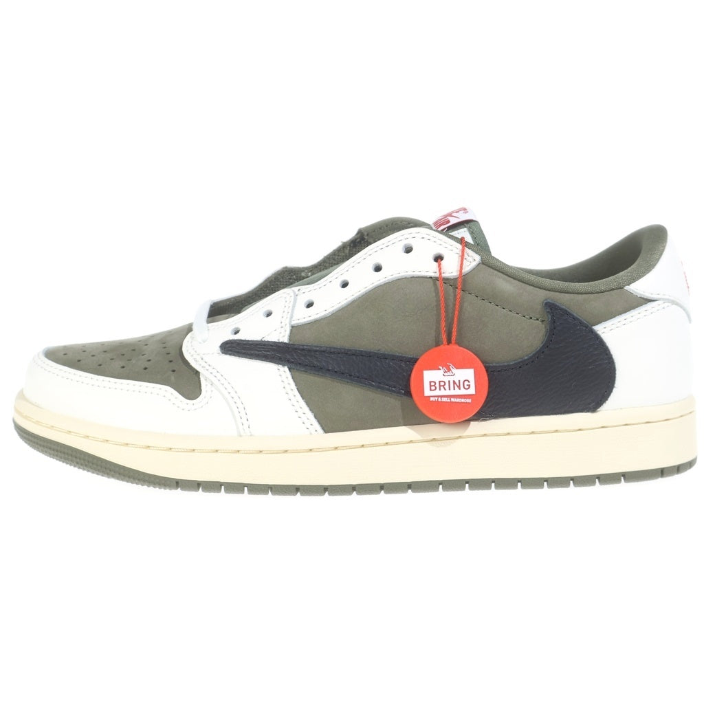 NIKE(ナイキ) ×TRAVIS SCOTT AIR JORDAN1 LOW OG SP DM7866-200 エアジョーダン1 ローカットスニーカー カーキ US9.5/27.5cm