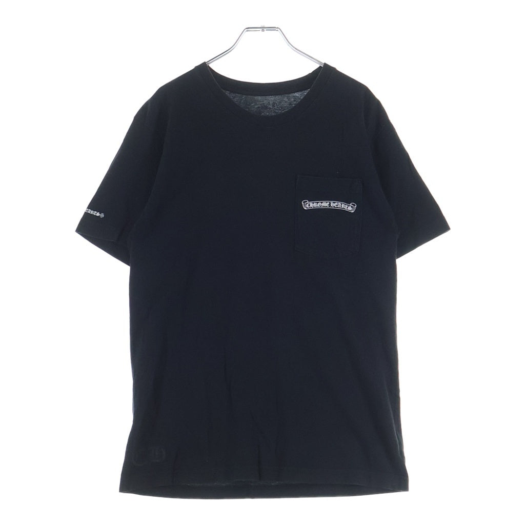 CHROME HEARTS(クロムハーツ) バックフローラルプリント 半袖Tシャツカットソー ブラック