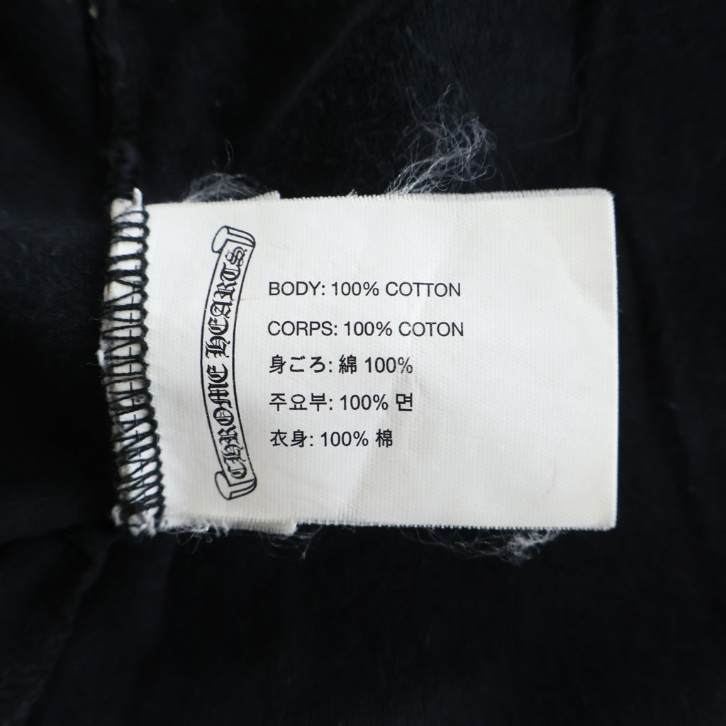 CHROME HEARTS(クロムハーツ) バックフローラルプリント 半袖Tシャツカットソー ブラック
