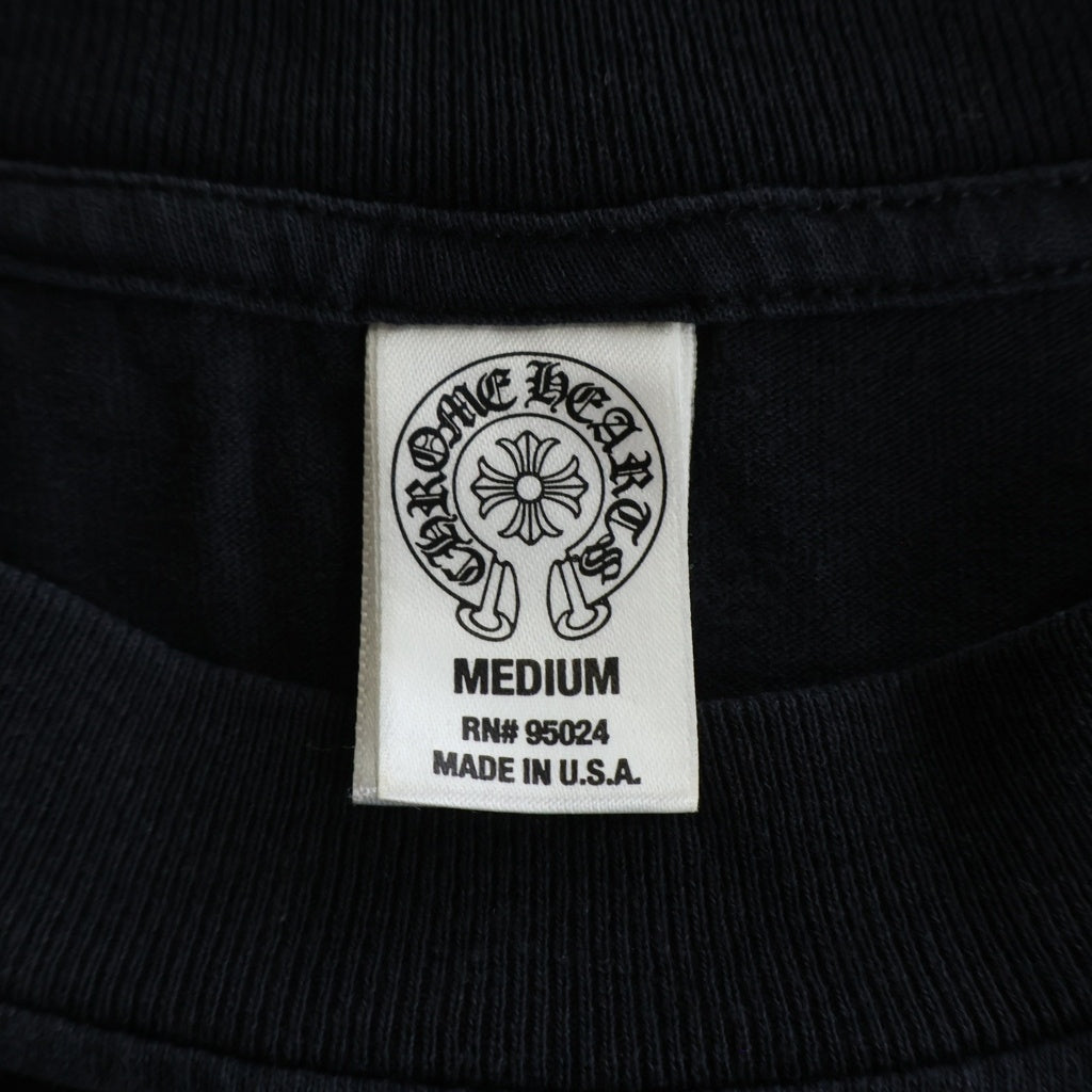 CHROME HEARTS(クロムハーツ) OLD S/S オールド バックプリントホースシュー 半袖Tシャツカットソー ブラック