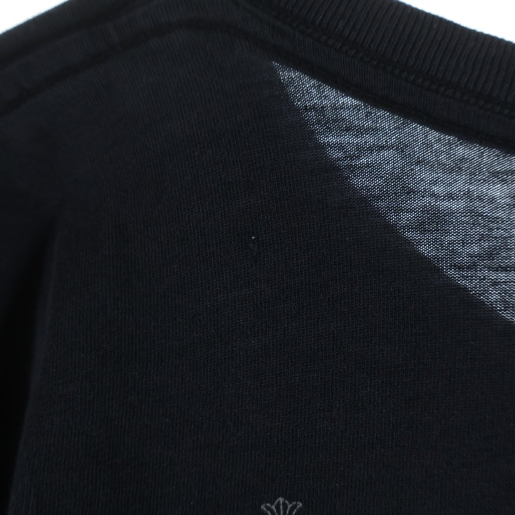 CHROME HEARTS(クロムハーツ) CH Plus Hollywood S/S CHプラス ハリウッド バックプリント 半袖Tシャツカットソー ブラック