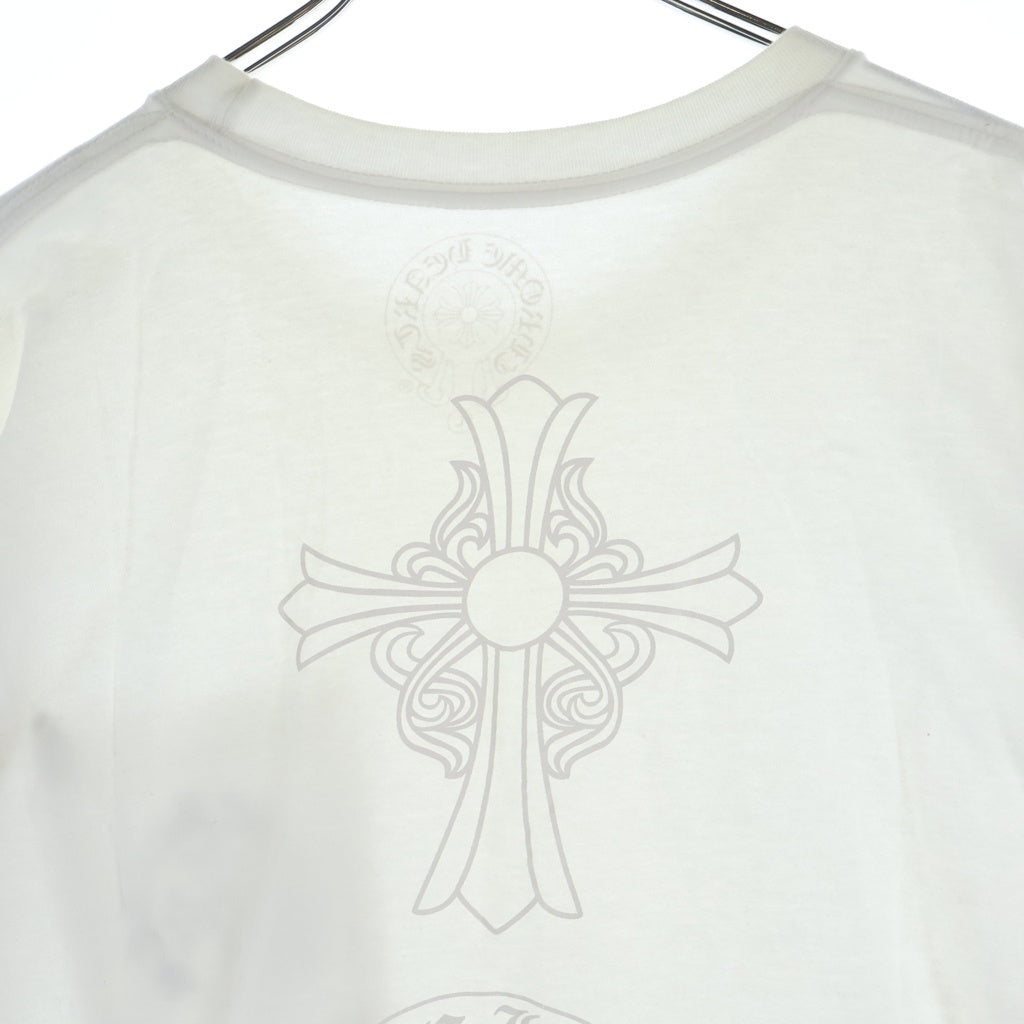 CHROME HEARTS(クロムハーツ) CH S/S バッククロスプリント 半袖Tシャツカットソー ホワイト