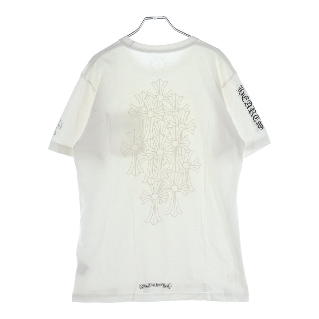 CHROME HEARTS(クロムハーツ) CH S/S セメタリークロスプリント 半袖Tシャツカットソー ホワイト