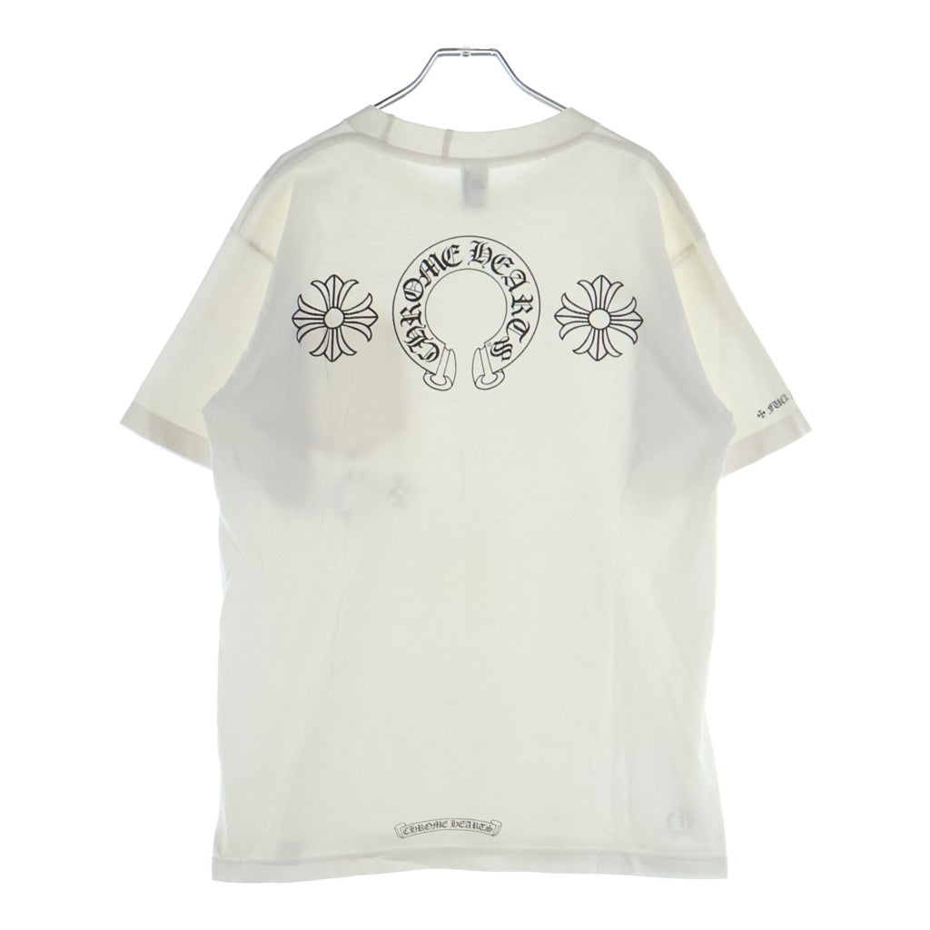 CHROME HEARTS(クロムハーツ) OLD CH S/S オールド CHプラスバックプリント 半袖Tシャツカットソー ホワイト