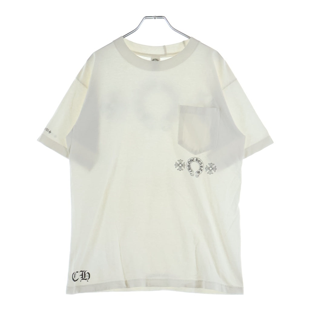 CHROME HEARTS(クロムハーツ) OLD CH S/S オールド CHプラスバックプリント 半袖Tシャツカットソー ホワイト