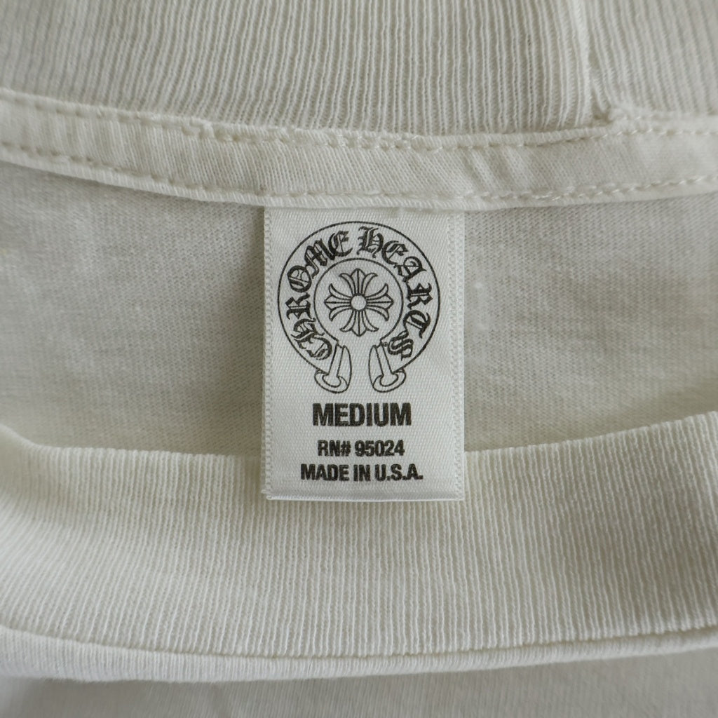 CHROME HEARTS(クロムハーツ) OLD CH S/S オールド CHプラスバックプリント 半袖Tシャツカットソー ホワイト