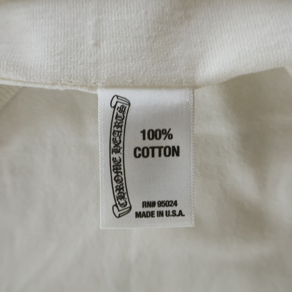 CHROME HEARTS(クロムハーツ) OLD CH S/S オールド CHプラスバックプリント 半袖Tシャツカットソー ホワイト
