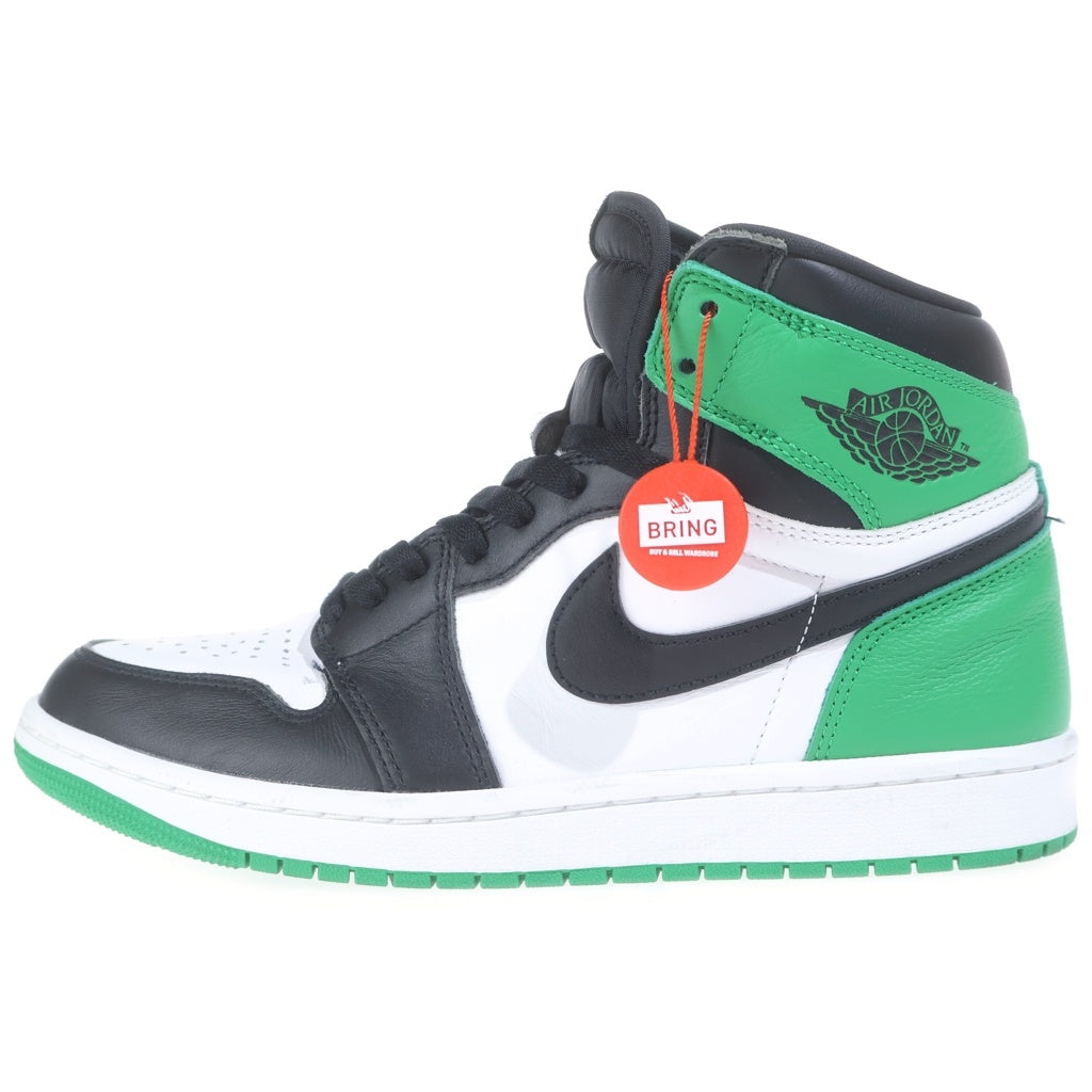 NIKE(ナイキ) AIR JORDAN 1 HI Black and Lucky Green DZ5485-031 エアジョーダン1 ラッキーグリーン ハイカットスニーカー US9/27.0cm
