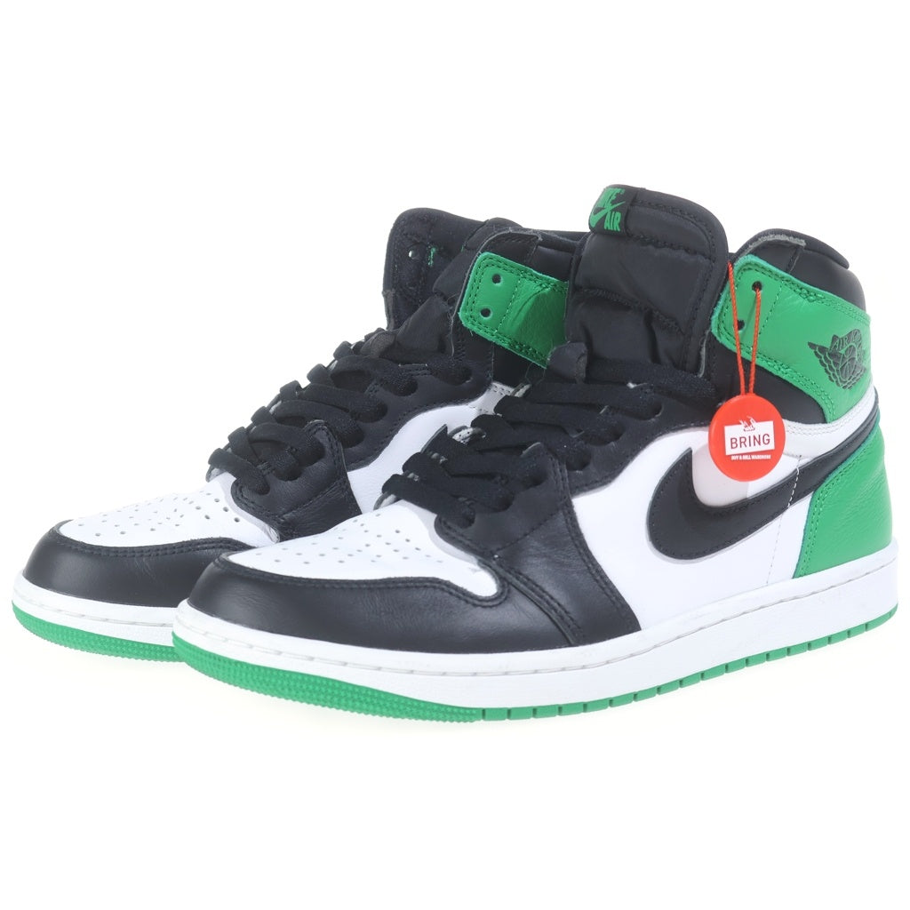 NIKE(ナイキ) AIR JORDAN 1 HI Black and Lucky Green DZ5485-031 エアジョーダン1 ラッキーグリーン ハイカットスニーカー US9/27.0cm