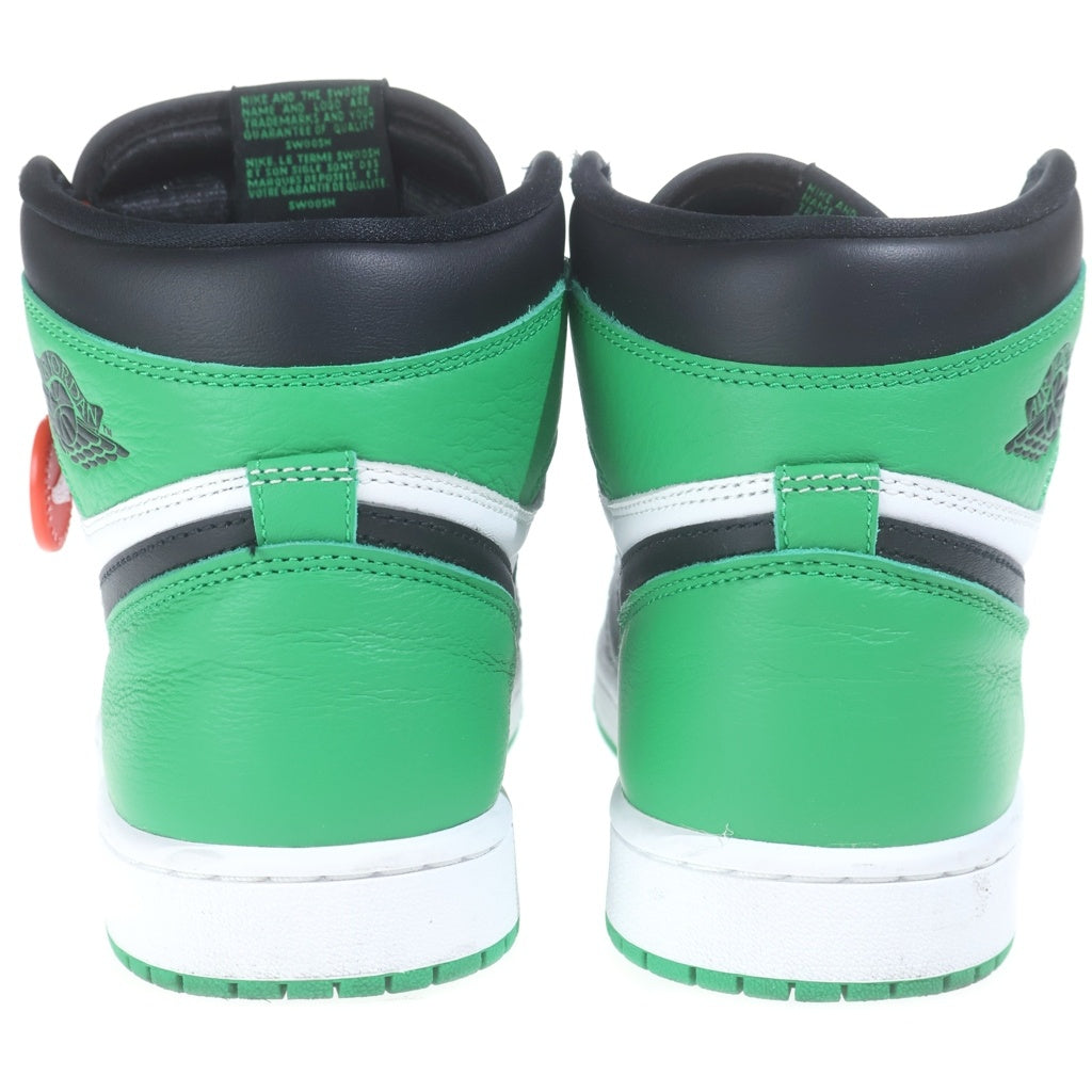 NIKE(ナイキ) AIR JORDAN 1 HI Black and Lucky Green DZ5485-031 エアジョーダン1 ラッキーグリーン ハイカットスニーカー US9/27.0cm