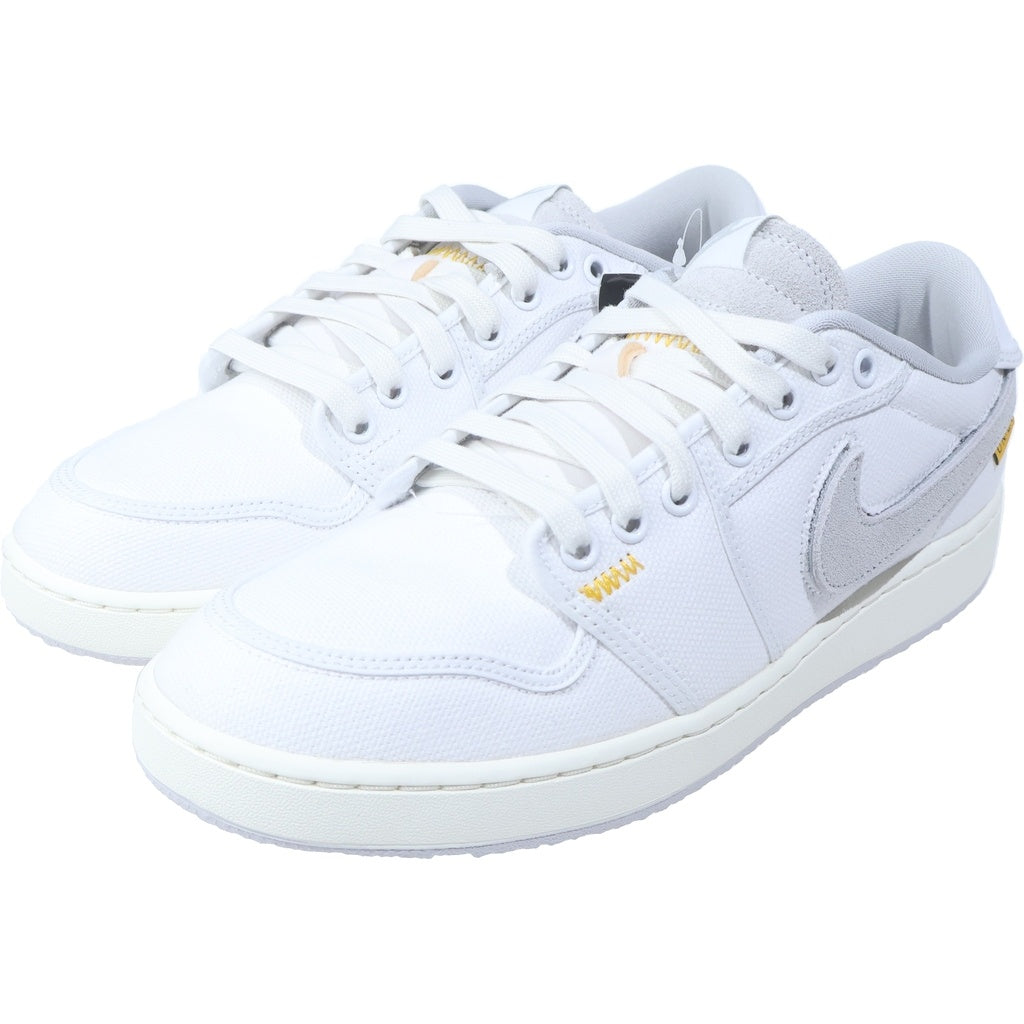 NIKE(ナイキ) ×UNION AIR JORDAN1 LOW KO WHITE CANVAS DO8912-101 ユニオン エアジョーダン1 ホワイト キャンバス ローカットスニーカー ホワイト US9.5/27.5cm