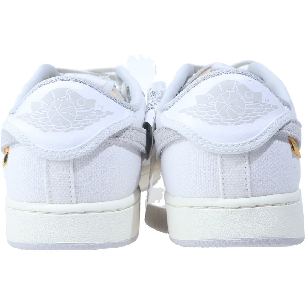 NIKE(ナイキ) ×UNION AIR JORDAN1 LOW KO WHITE CANVAS DO8912-101 ユニオン エアジョーダン1 ホワイト キャンバス ローカットスニーカー ホワイト US9.5/27.5cm