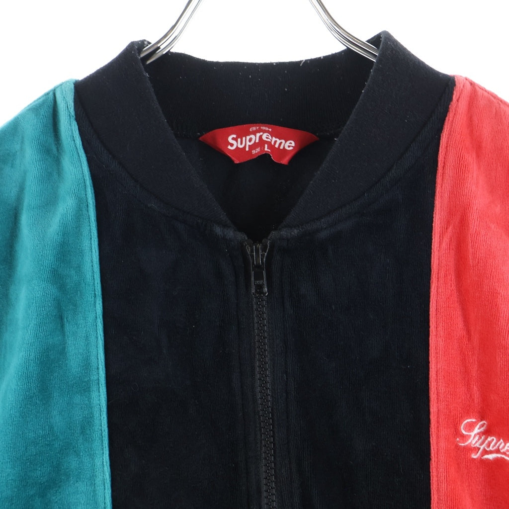 SUPREME(シュプリーム) 18SS Velour Zip Up Jacket ベロア ジップアップ トラックジャケット マルチ
