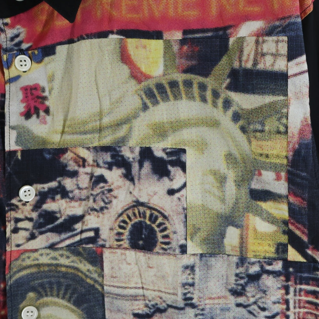 SUPREME(シュプリーム) 18AW ×Comme des Garcons SHIRT Patchwork Button Up Shirt コムデギャルソン 長袖シャツ ブラック