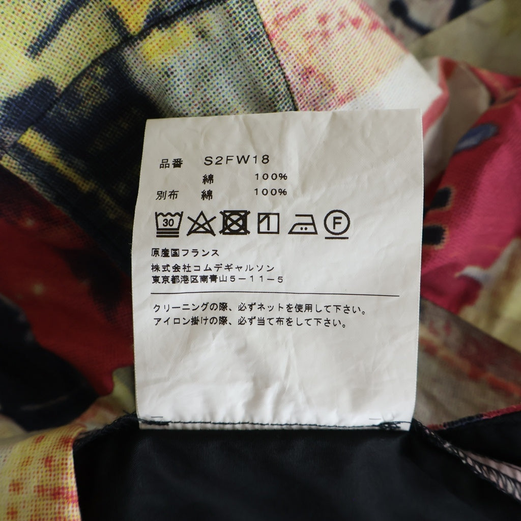 SUPREME(シュプリーム) 18AW ×Comme des Garcons SHIRT Patchwork Button Up Shirt コムデギャルソン 長袖シャツ ブラック