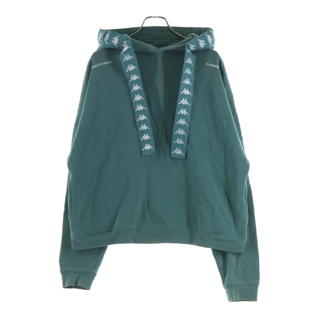 KAPPA(カッパ) ×C2H4 UNDECAYABLE シーツーエイチオー アンディケイアブル スウェットパーカー グリーン
