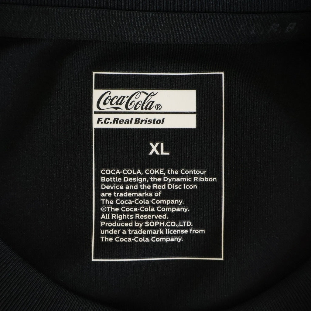 F.C.R.B./F.C.Real Bristol/FCRB(エフシーアールビー/エフシーレアルブリストル) 26SS Coca-Cola WEAVE STRIPE GAME SHIRT コカ・コーラ ストライプ ゲームシャツ FCRB-260154 ブラック