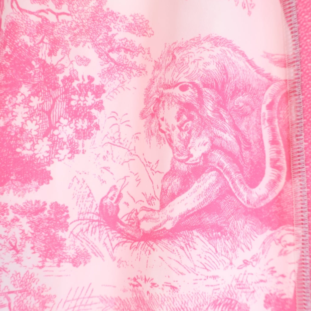 Christian Dior(クリスチャンディオール) Toile de Jouy トワルドジュイ スポーツブラ クロップドレギンス テクニカル総柄ジャージ レディース 213T05A4078 ピンク