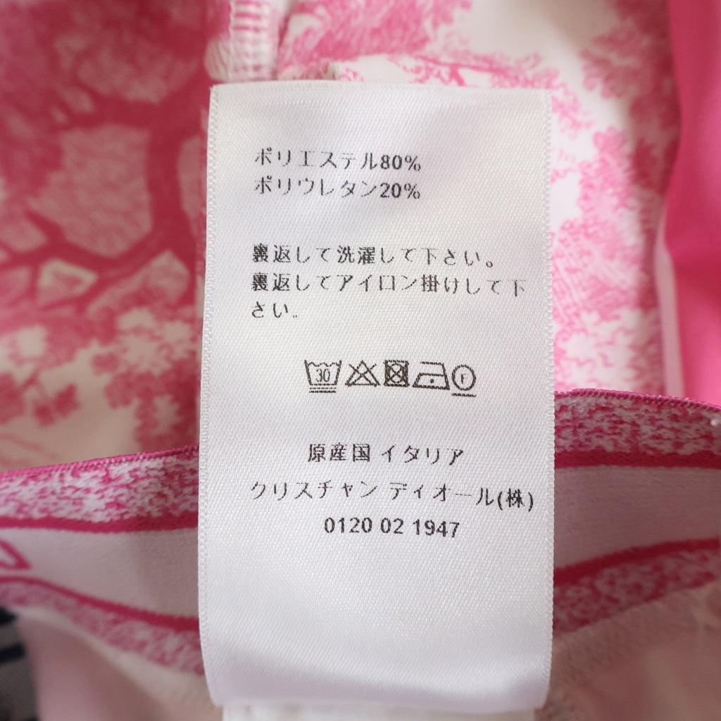 Christian Dior(クリスチャンディオール) Toile de Jouy トワルドジュイ スポーツブラ クロップドレギンス テクニカル総柄ジャージ レディース 213T05A4078 ピンク