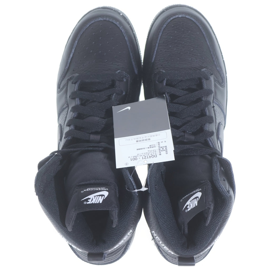 NIKE(ナイキ) ×UNDERCOVER DUNK HIGH CHAOS BLACK DQ4121-001 アンダーカバー ダンク カオス ハイカットスニーカー US9.5/27.5cm ブラック