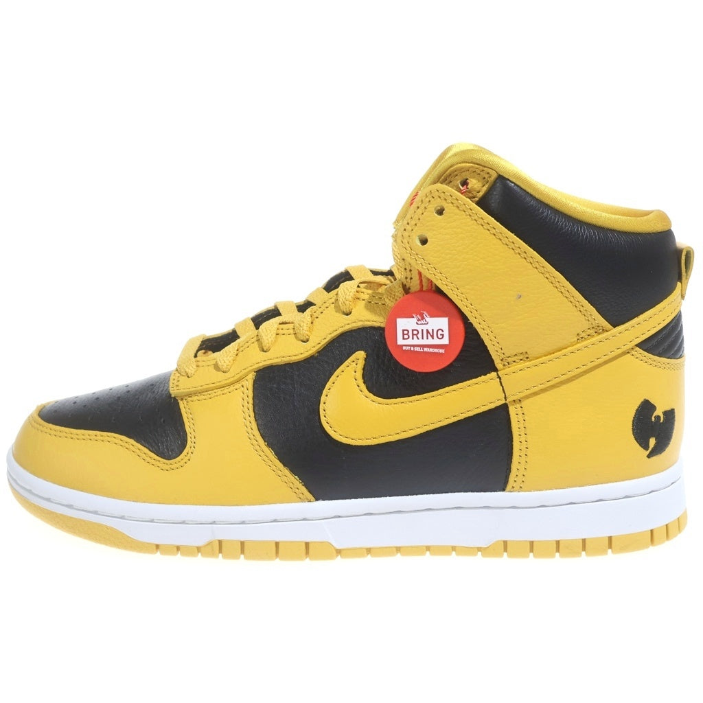 NIKE(ナイキ) ×WU-TANG CLAN DUNK HIGH RETRO PRM HJ4320-001 ウータンクラン ダンク ハイカットスニーカー US8.5/26.5cm イエロー/ブラック