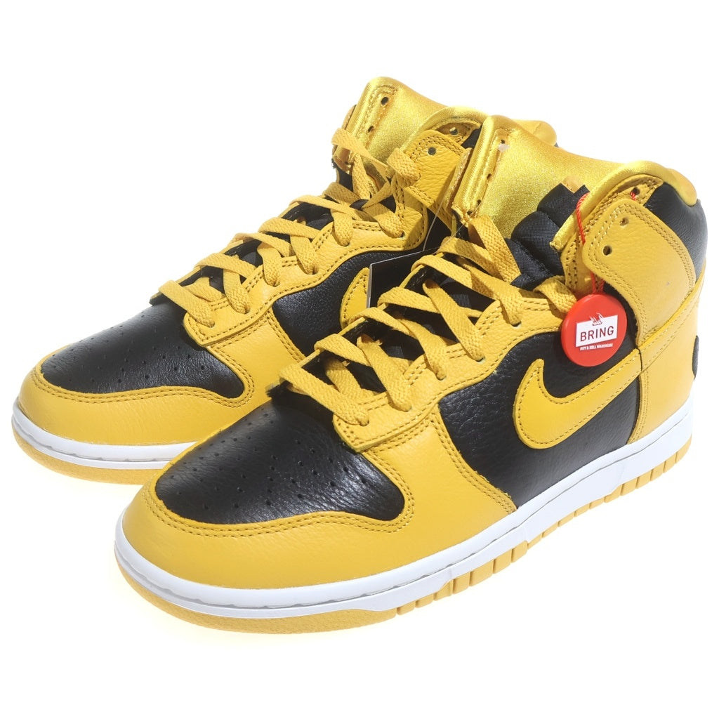 NIKE(ナイキ) ×WU-TANG CLAN DUNK HIGH RETRO PRM HJ4320-001 ウータンクラン ダンク ハイカットスニーカー US8.5/26.5cm イエロー/ブラック