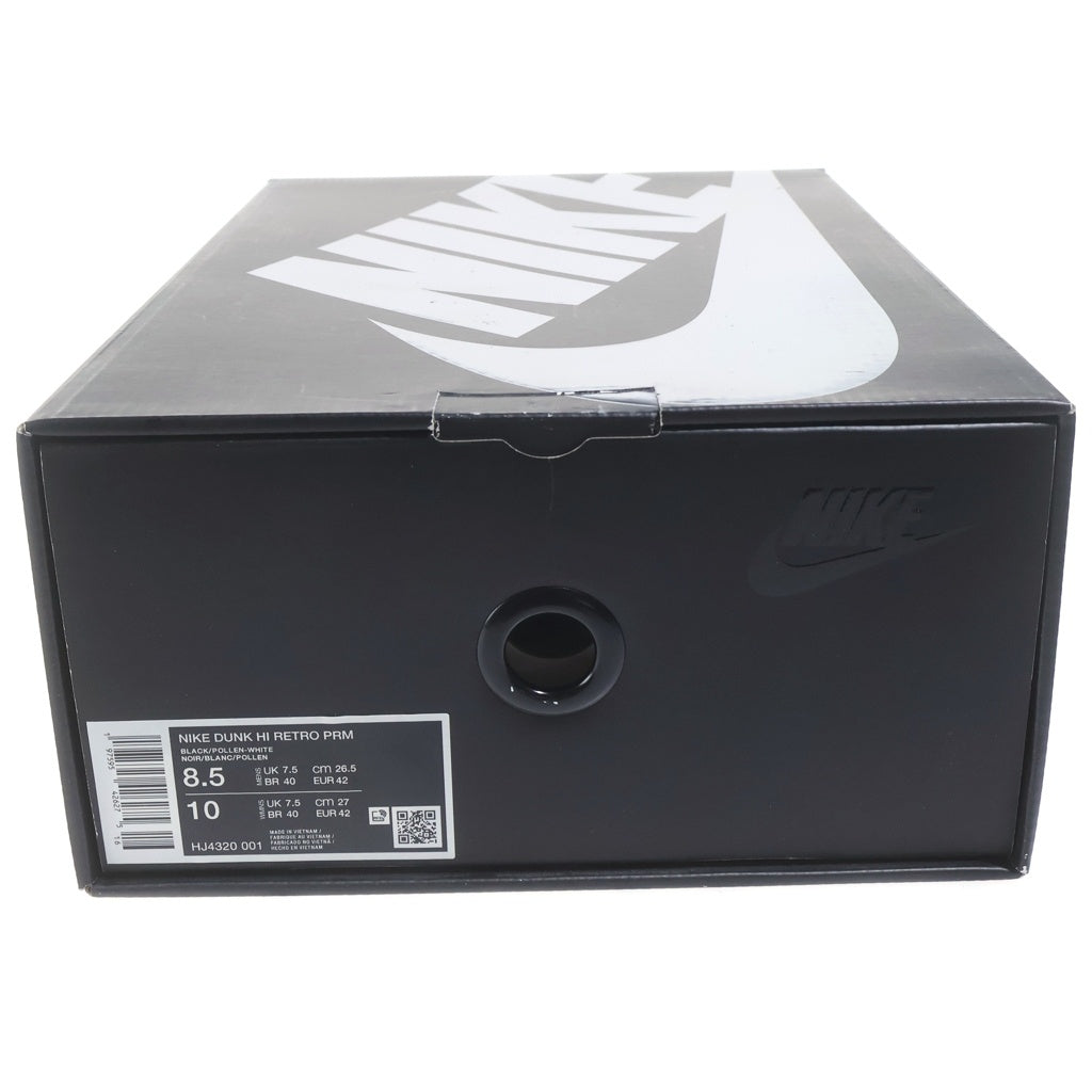NIKE(ナイキ) ×WU-TANG CLAN DUNK HIGH RETRO PRM HJ4320-001 ウータンクラン ダンク ハイカットスニーカー US8.5/26.5cm イエロー/ブラック