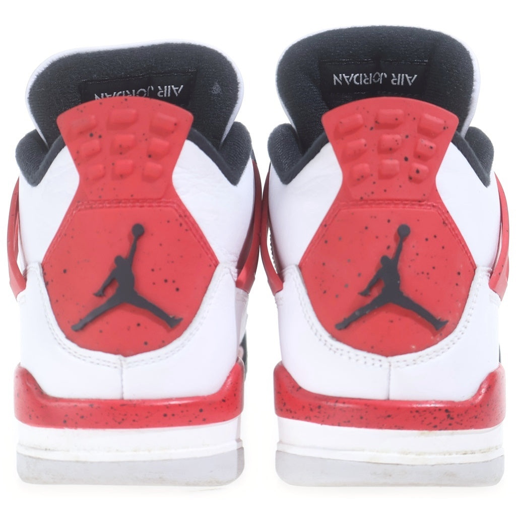 NIKE(ナイキ) AIR JORDAN 4 RETRO RED CEMENT DH6927-161 エアジョーダン レトロ レッドセメント ミッドカットスニーカー US8.5/26.5cm ホワイト/レッド