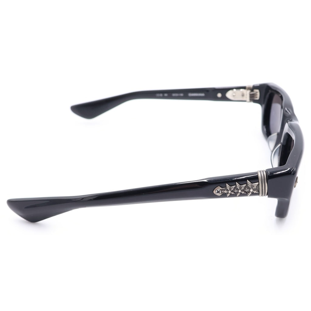 CHROME HEARTS(クロムハーツ) IDAWANNA アイダワナ スターテンプル メガネ アイウェア サングラス 52□21-139 ブラック/シルバー