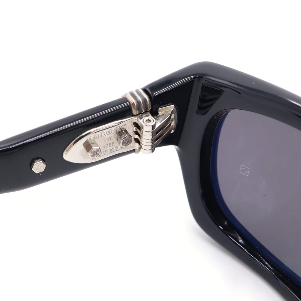 CHROME HEARTS(クロムハーツ) IDAWANNA アイダワナ スターテンプル メガネ アイウェア サングラス 52□21-139 ブラック/シルバー
