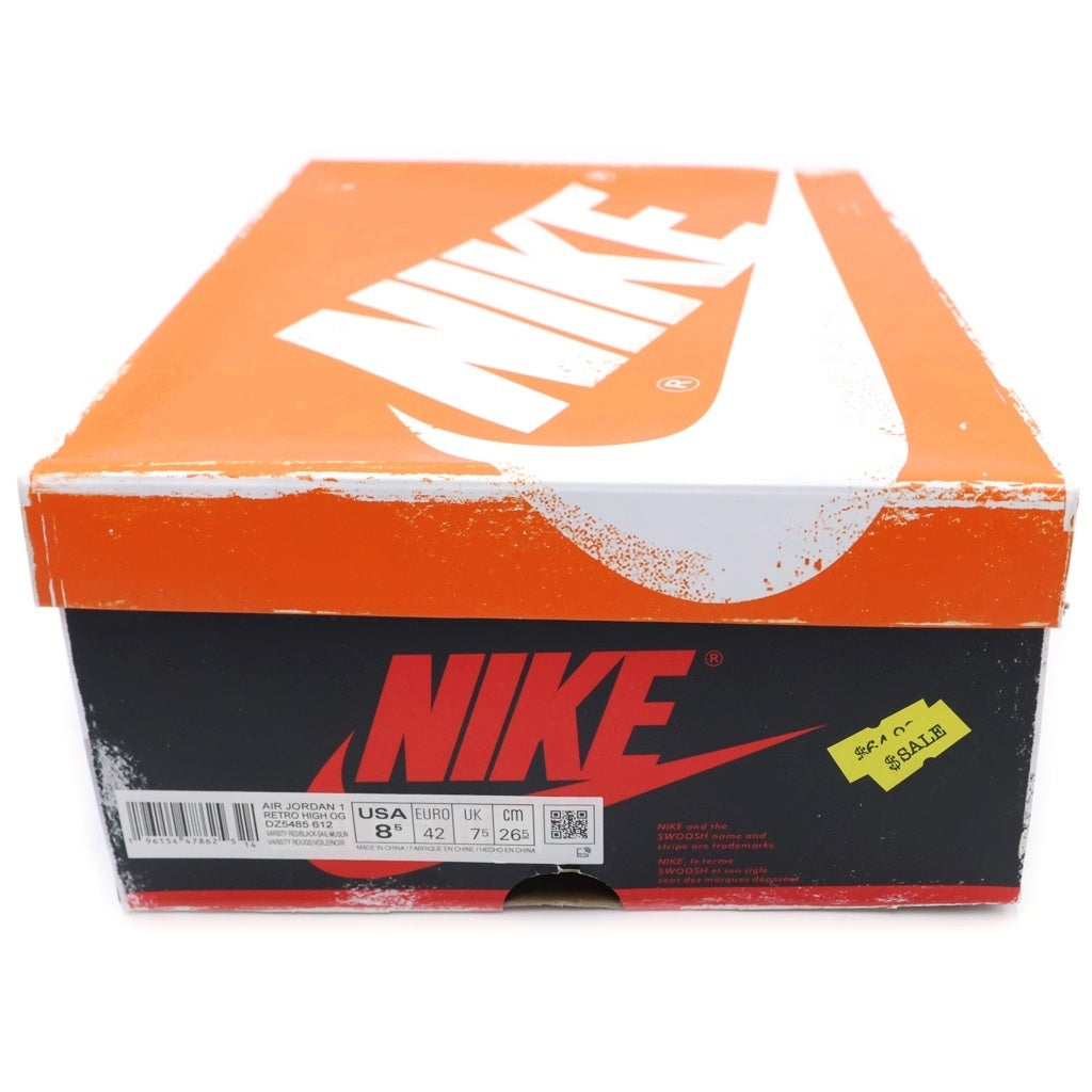NIKE(ナイキ) AIR JORDAN 1 HIGH OG LOST & FOUND CHICAGO DZ5485-612 エアジョーダン1 ロスト&ファウンド ハイカットスニーカー US8.5/26.5cm ブラック/ホワイト/レッド