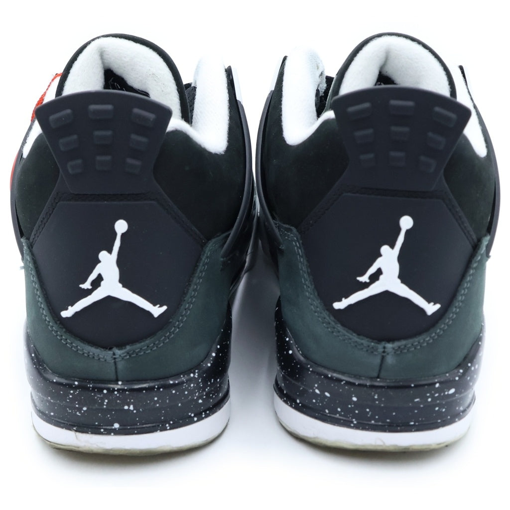 NIKE(ナイキ) AIR JORDAN 4 RETRO FEAR FQ8138-002 エアジョーダン フィアー ハイカットスニーカー US9.5/27.5cm ブラック/グレー