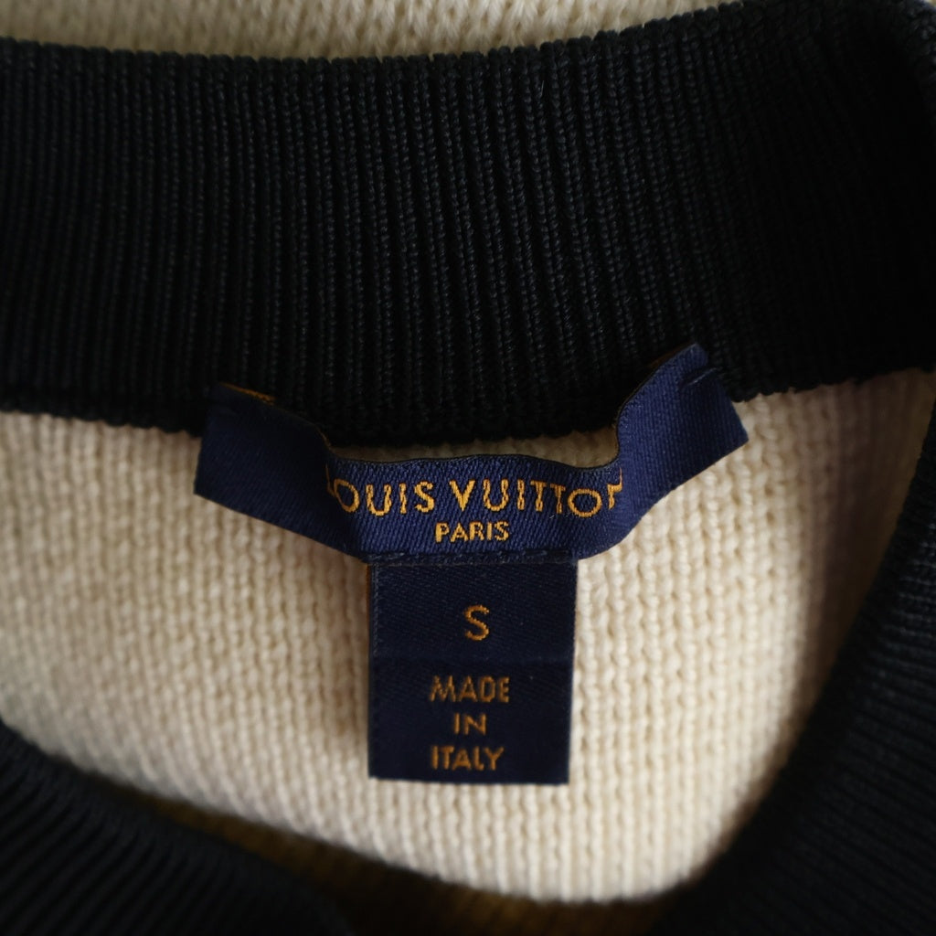 LOUIS VUITTON(ルイヴィトン) 19AW レザーパッチ ニット ワンピース FHKD98RZE マルチ レディース