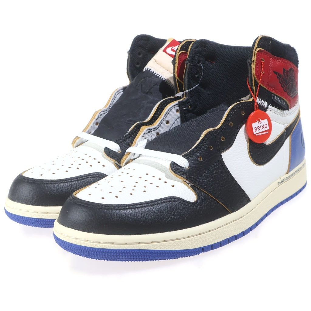 NIKE(ナイキ) ×Fragment Design ×UNION AIR JORDAN 1 HIGH OG フラグメントデザイン ユニオン エアジョーダン1 ハイカットスニーカー マルチ US11/29.0cm IO7847-002