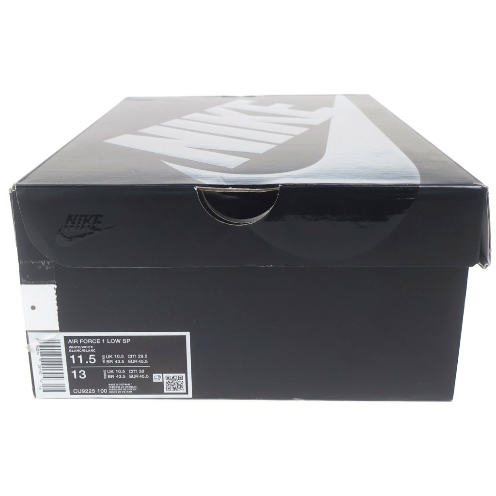 NIKE(ナイキ) ×SUPREME AIR FORCE LOW CU9225-100 シュプリーム エア フォース 1 ローカットスニーカー U11.5/29.5cm ホワイト