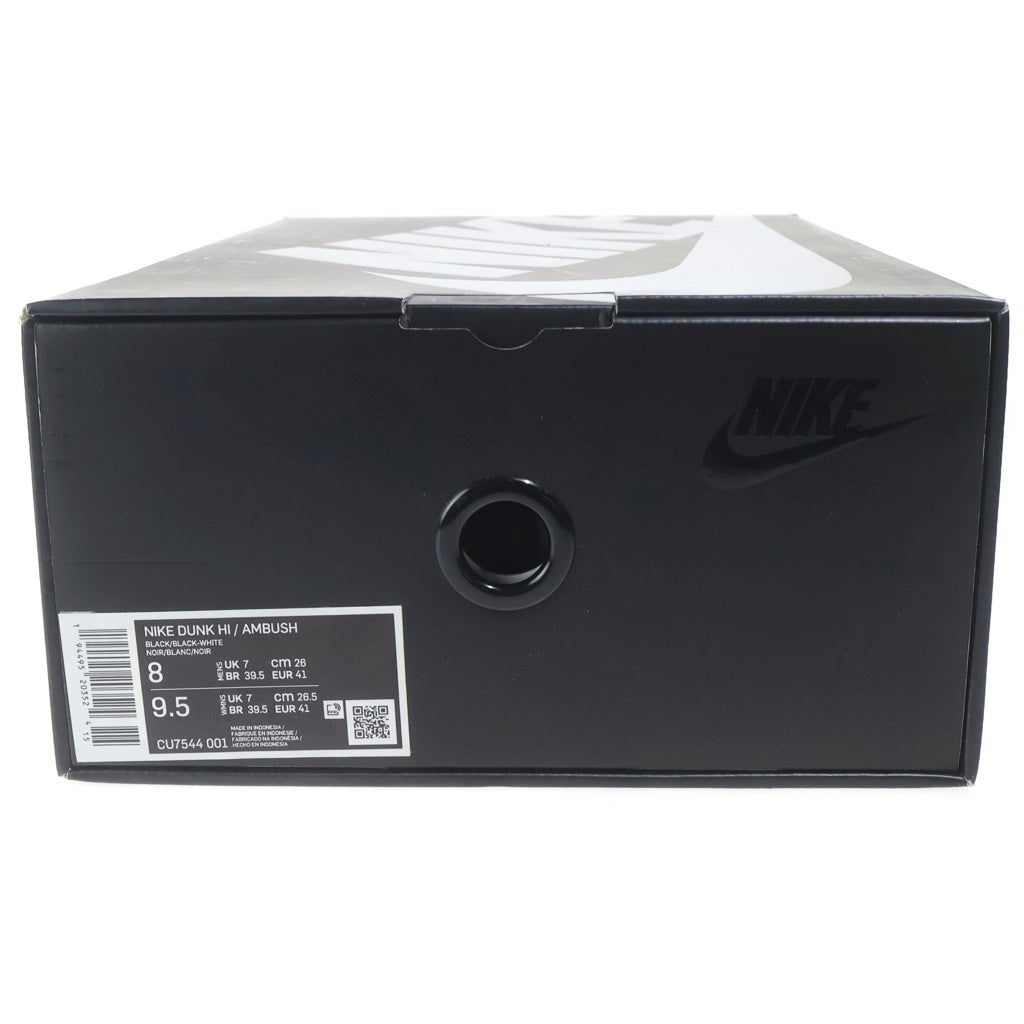 NIKE(ナイキ) ×AMBUSH DUNK HIGH アンブッシュ ダンク ハイカットスニーカー US8/26.0cm ブラック/ホワイト CU7544-001
