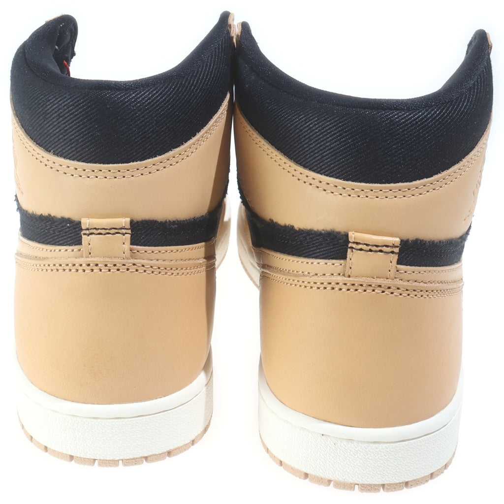 NIKE(ナイキ) AIR JORDAN 1 RETRO HIGH OG VACHETTA TAN エアジョーダン レトロ バケッタ タン ハイカットスニーカー US10.5/28.5cm ベージュ/ブラック 555088-202
