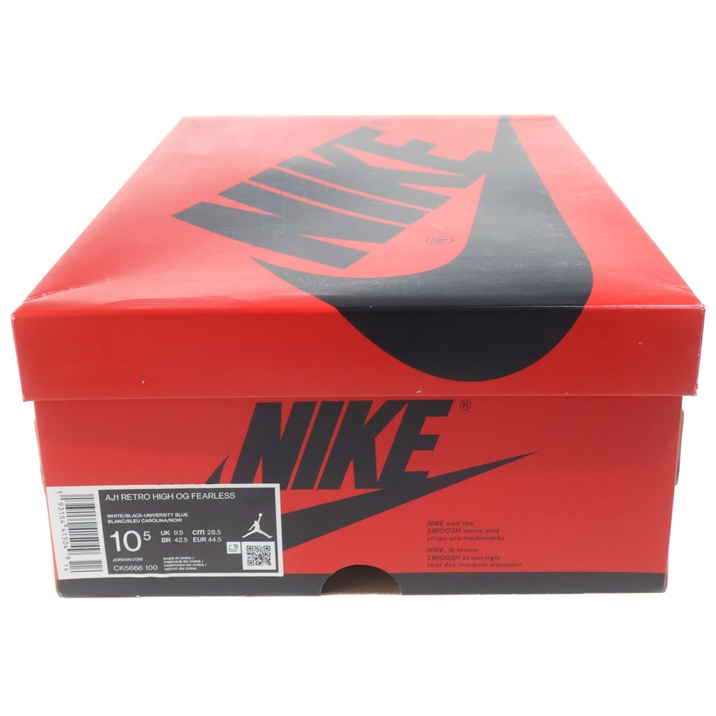 NIKE(ナイキ) AIR JORDAN1 HIGH OG FEARLESS CK5666-100 エアジョーダン1 フィアレス ハイカットスニーカー US10.5/28.5cm レッド/ブルー