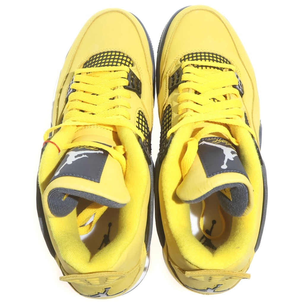 NIKE(ナイキ) AIR JORDAN RETRO TOUR YELLOW CT8527-700 エアジョーダン 4 ツアーイエロー ハイカットスニーカー US10.5/28.5cm イエロー