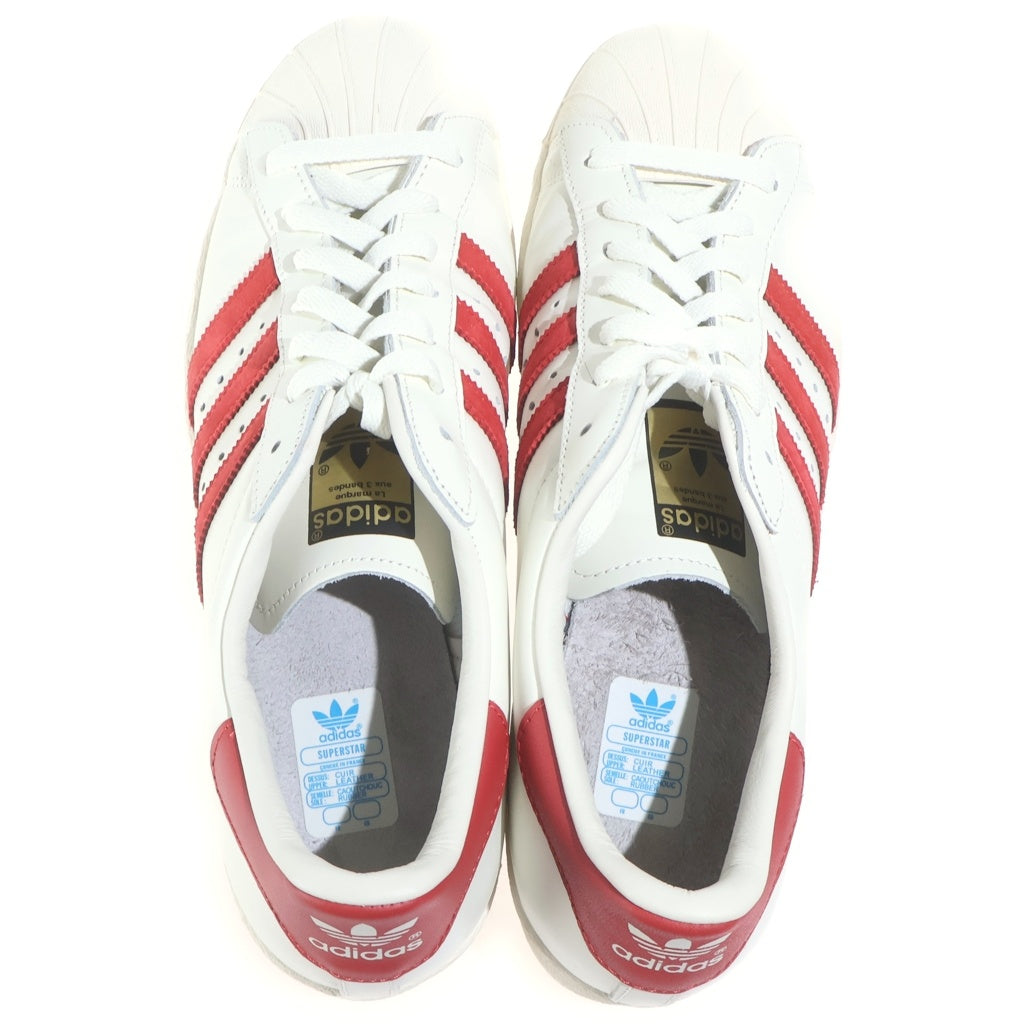 adidas(アディダス) Superstar B35982 スーパースター ローカットスニーカー US10.5/28.5cm ホワイト/レッド